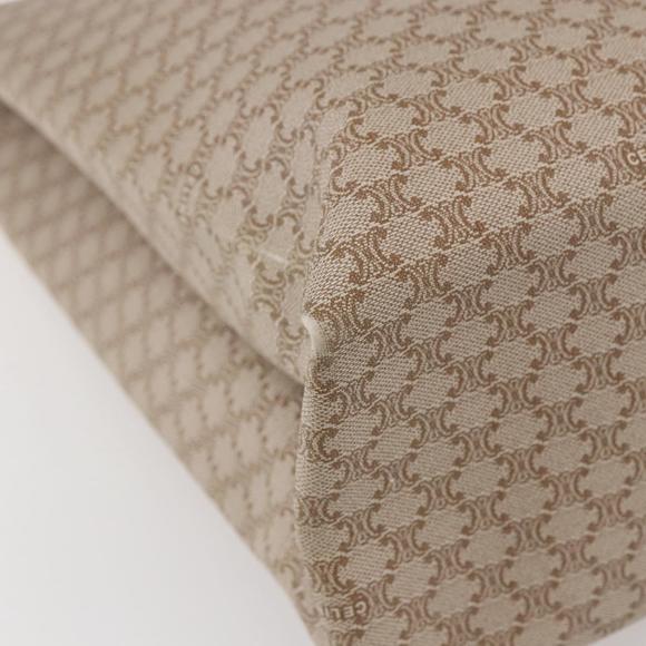 CELINE Macadam Canvas Tote Bag PVC Beige Gold Auth BA5689 - Picture 16 of 16